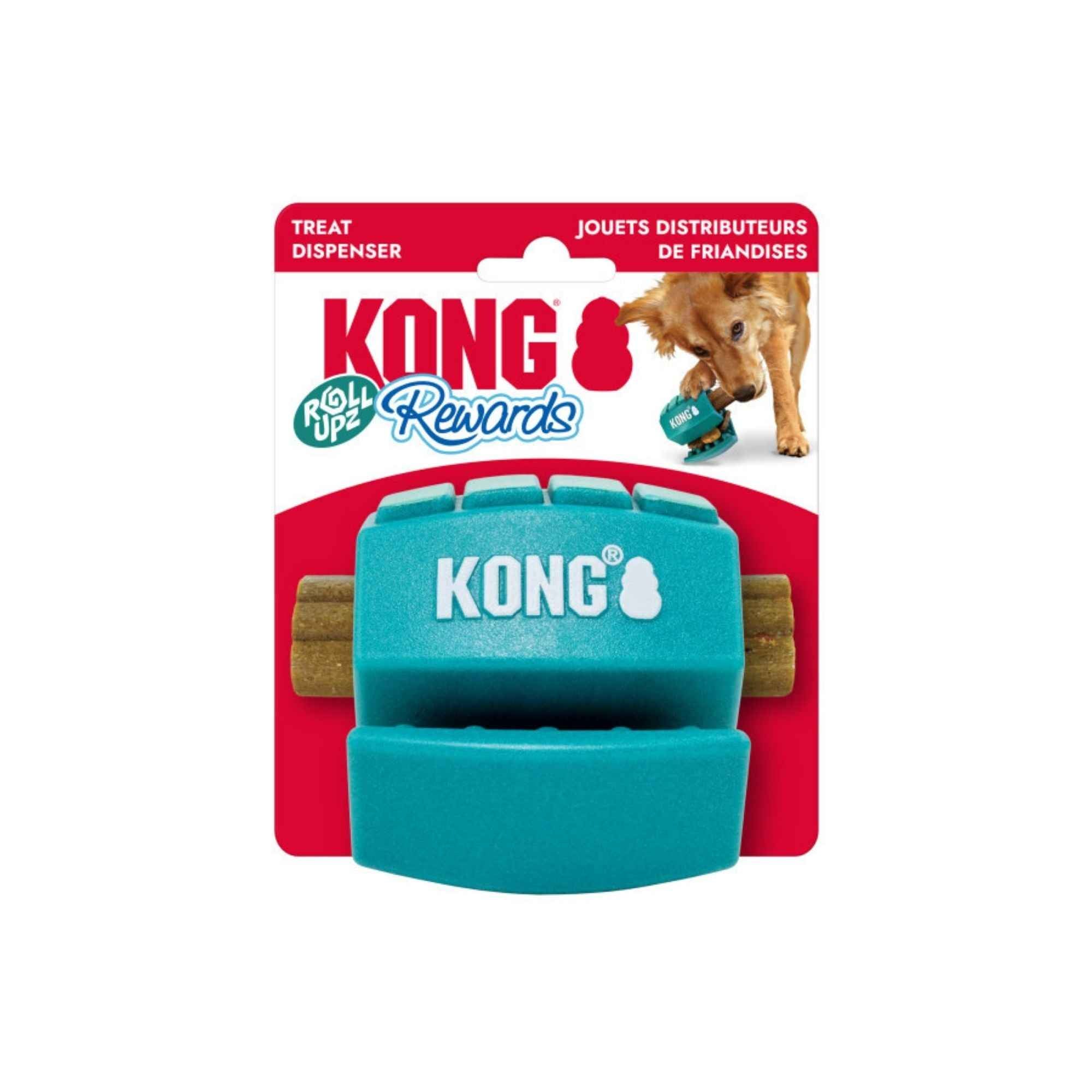 KONG Rewards Roll Upz Ball Treat Dispenser 1ea/MD