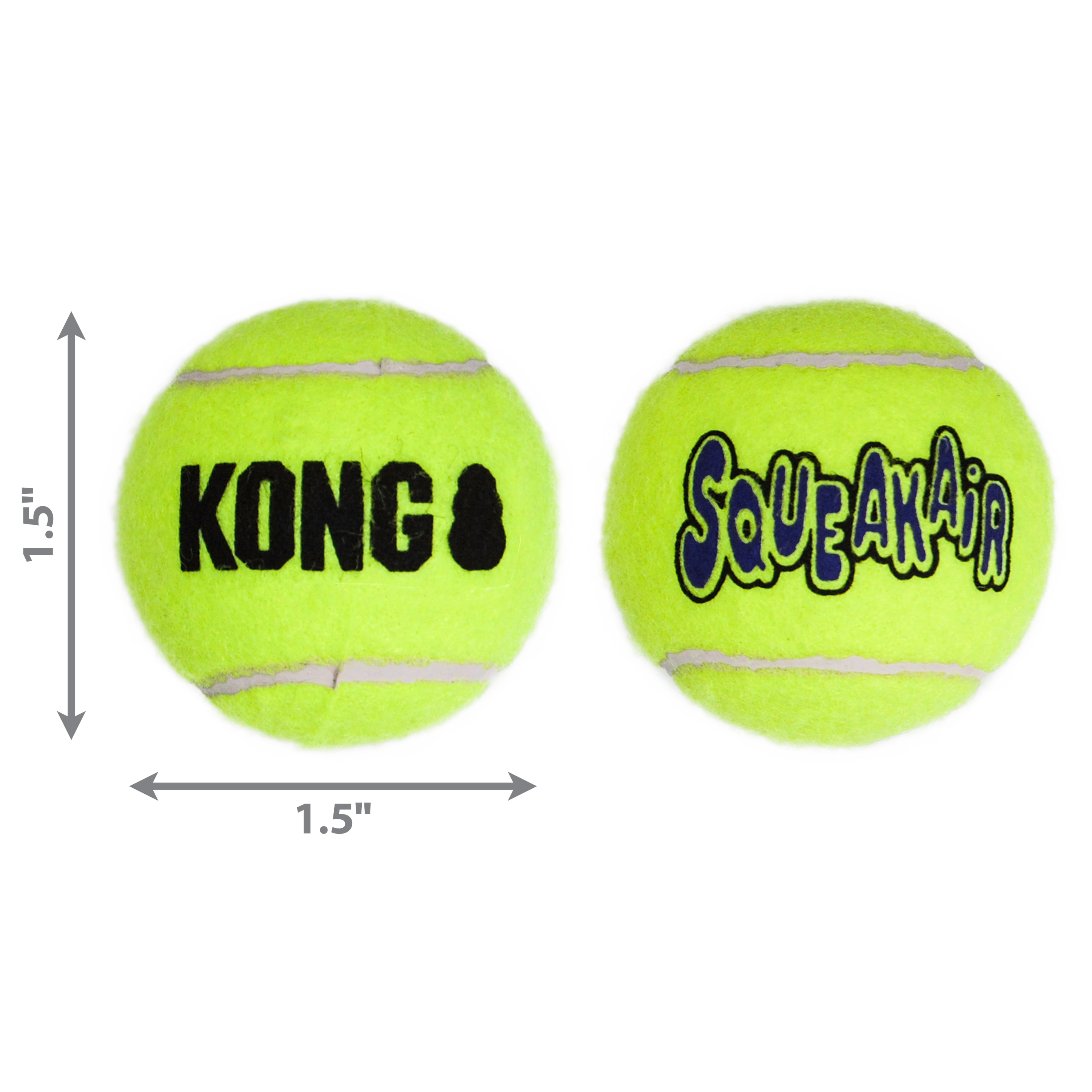 KONG SqueakAir Tennis Ball Dog Toy X-Small 3pk