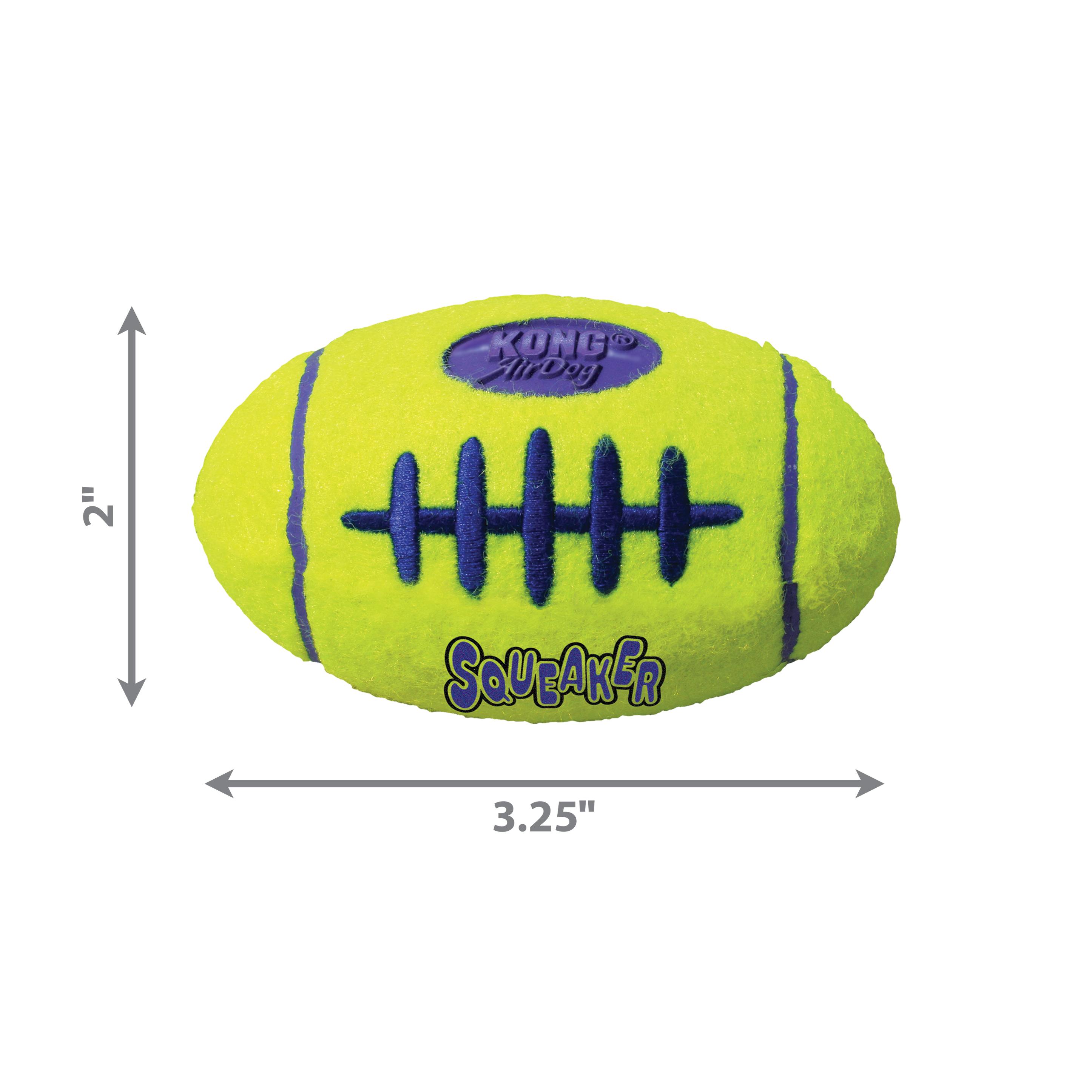 KONG Air Dog Squeaker Football Dog Toy 1ea/SM