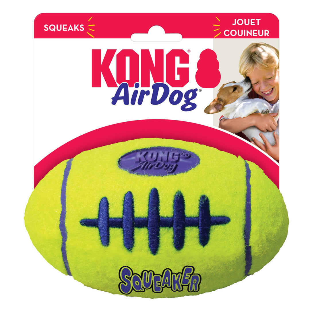 KONG AirDog Squeaking Tennis Football Dog Toy Large