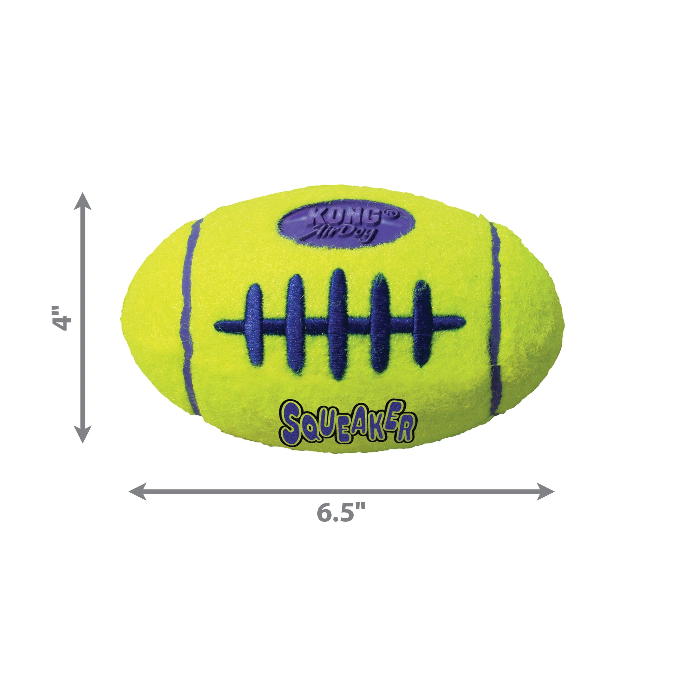 KONG AirDog Squeaking Tennis Football Dog Toy Large