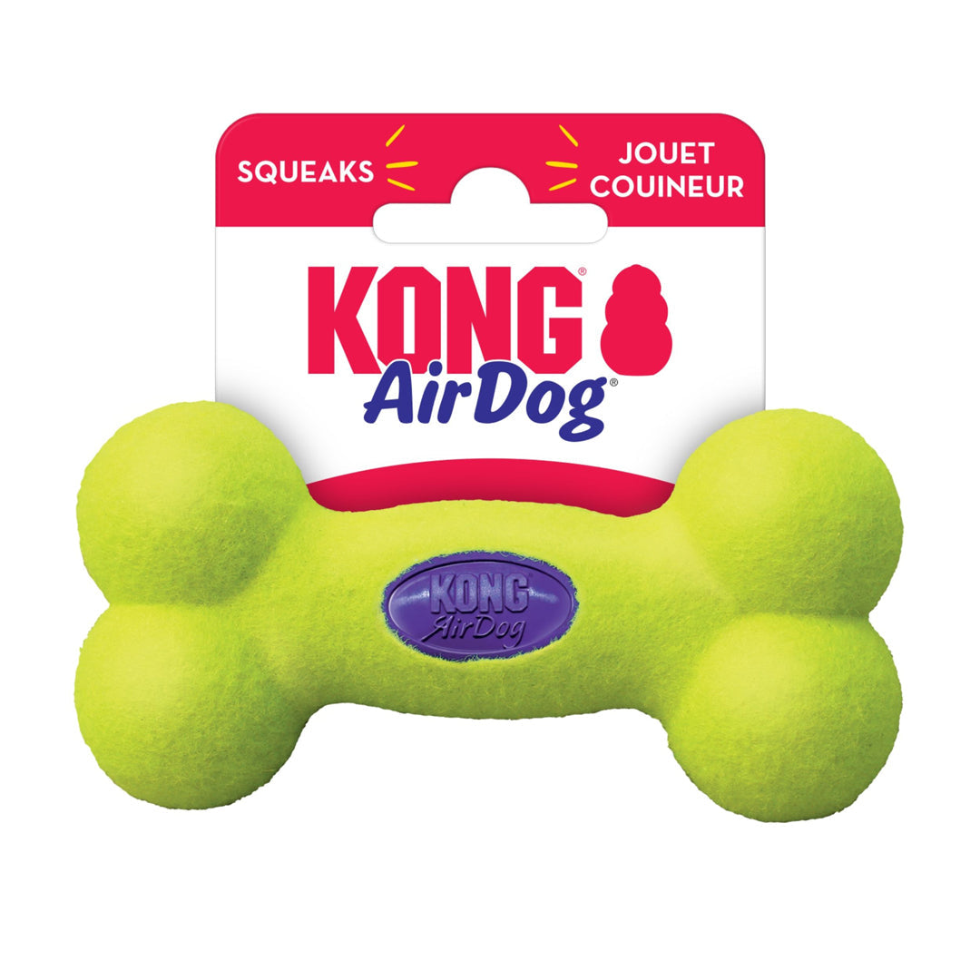 KONG AirDog Squeaking Tennis Bone Dog Toy Large