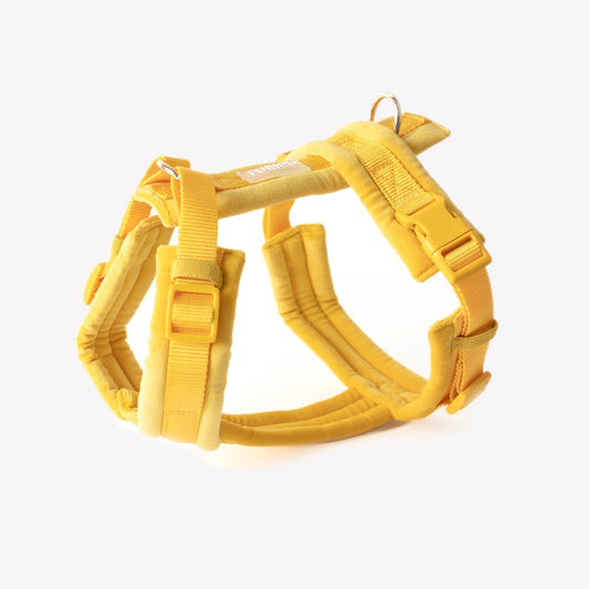 Yellow - Velvet Dog Harness FURLOU