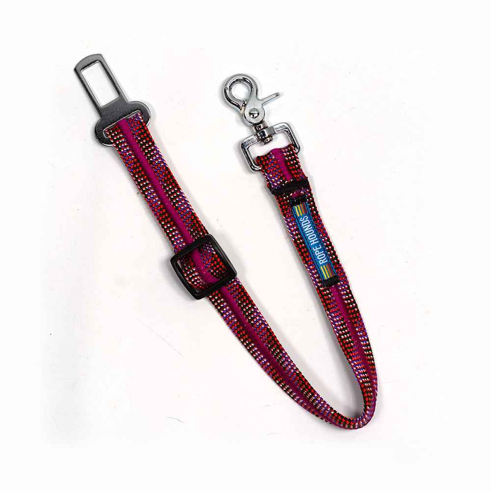 Dog Seat Belt - Pinks/Purples