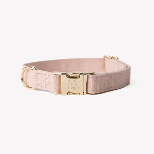 'Powder Rose' - Canvas Dog Collar FURLOU