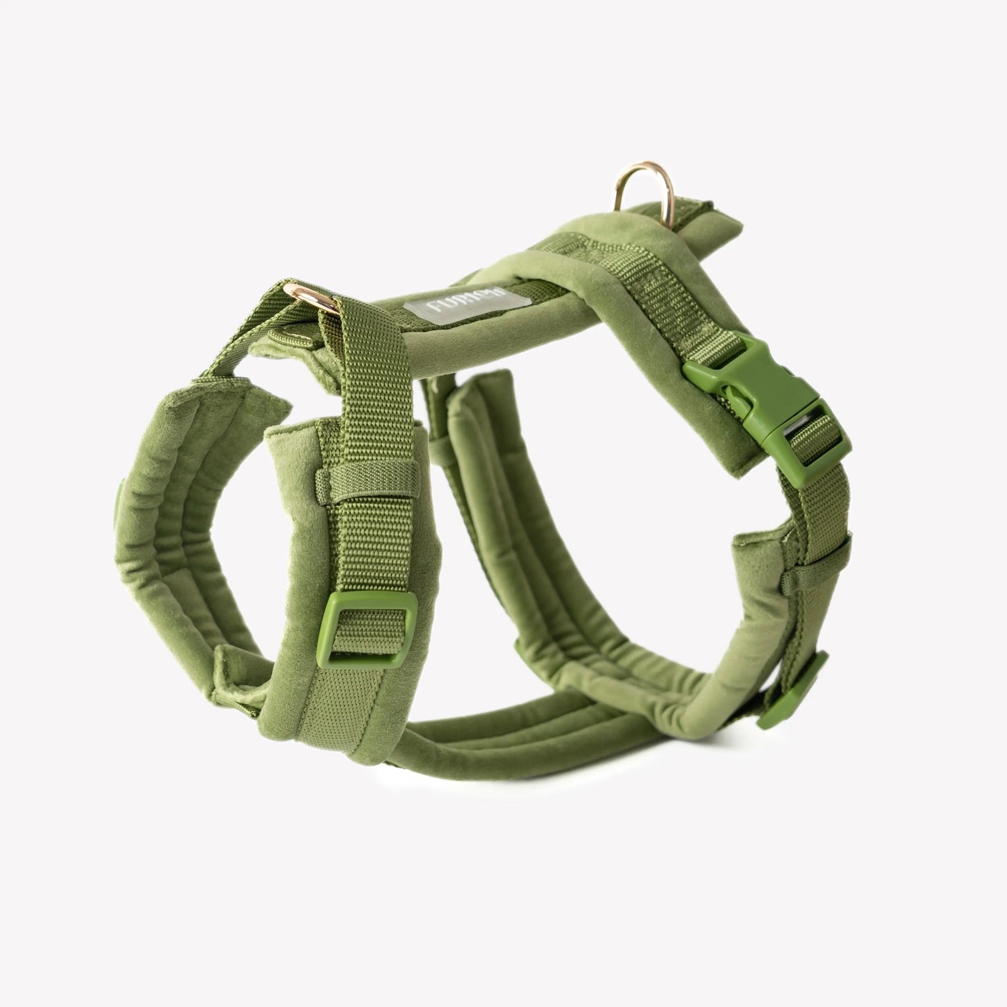 Green - Velvet Dog Harness FURLOU