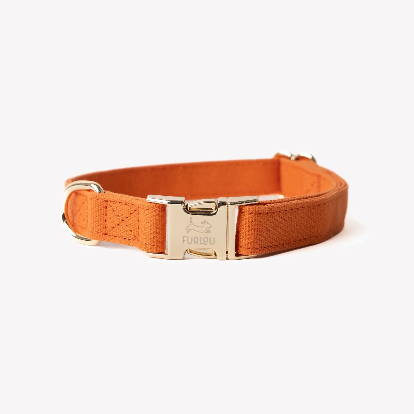 'Terracotta' - Canvas Dog Collar FURLOU