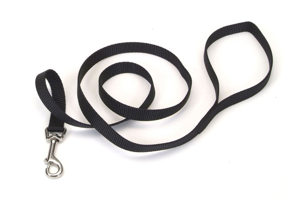 Coastal Single-Ply Nylon Dog Leash Black 5/8X4ft