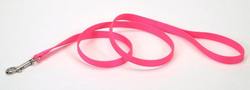 Coastal SinglePly Nylon Dog Leash Neon Pink, 1ea/3/4 In X 4 ft