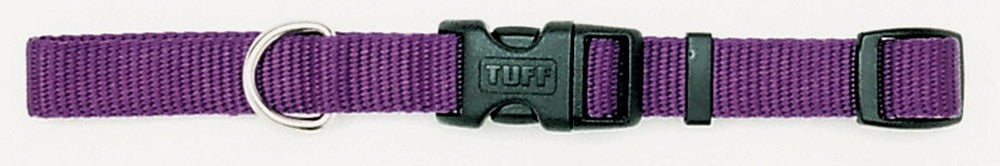 Coastal Adjustable Nylon Dog Collar with Plastic Buckle Purple 3/8X8-12in