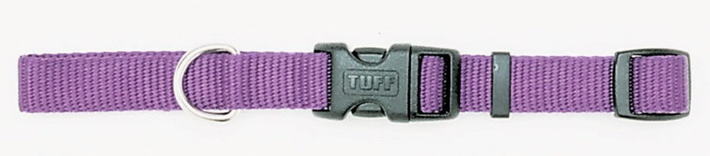 Coastal Adjustable Nylon Dog Collar with Plastic Purple 3/4X14-20in