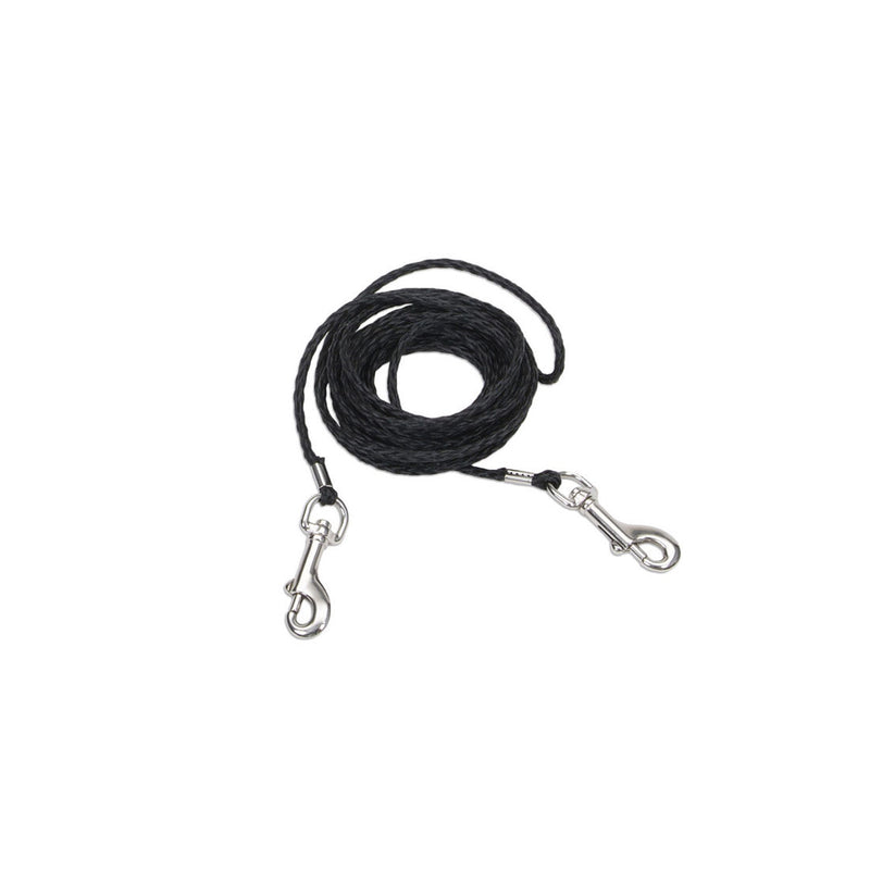 Coastal Poly Cat Tie Out Black, 1ea/1/8 In X 10 ft