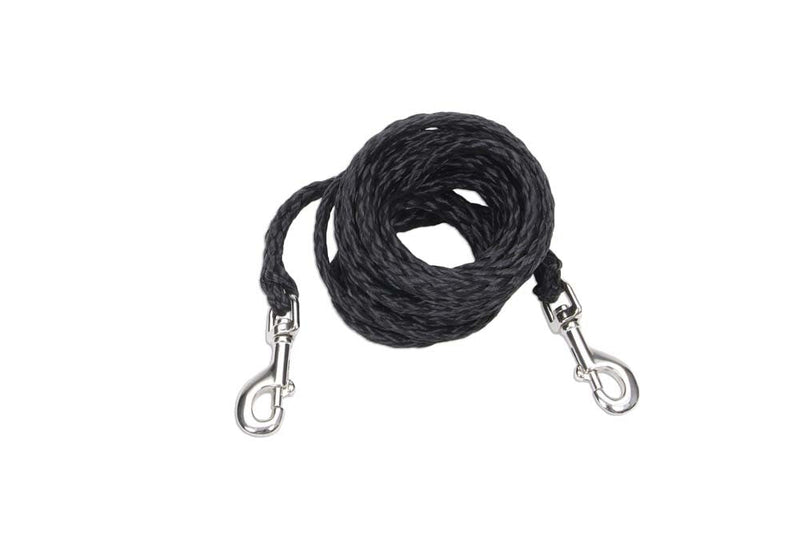 Coastal Poly Big Dog Tie Out Black, 1ea/3/8 In X 15 ft