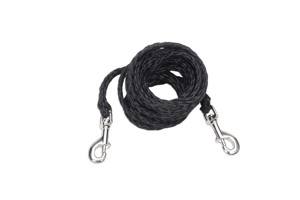 Coastal Poly Big Dog Tie Out Black 3/8X15ft