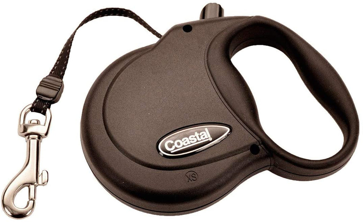 Coastal Power Walker Retractable Dog Lead Black X-Small up to 16lbs