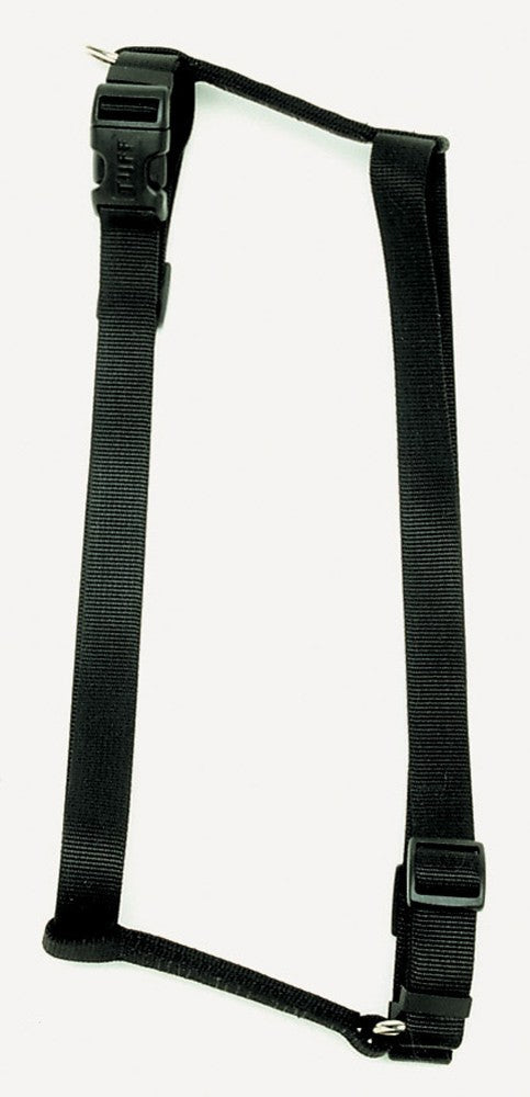 Coastal Standard Adjustable Nylon Dog Harness Black 3/8X10-18in