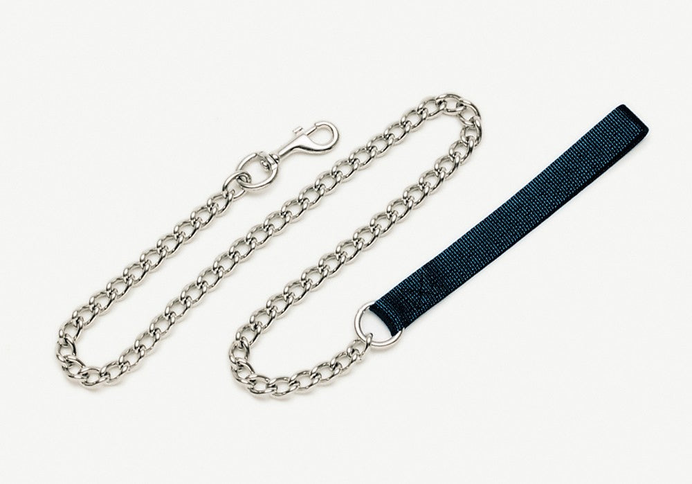 Coastal Titan Chain Dog Leash with Nylon Handle Black 2.0mmX4ft