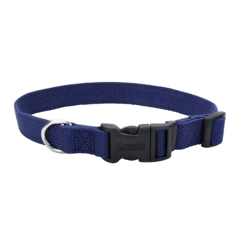 New Earth Soy Adjustable Dog Collar Indigo, 1ea/3/4 In X 1218 in