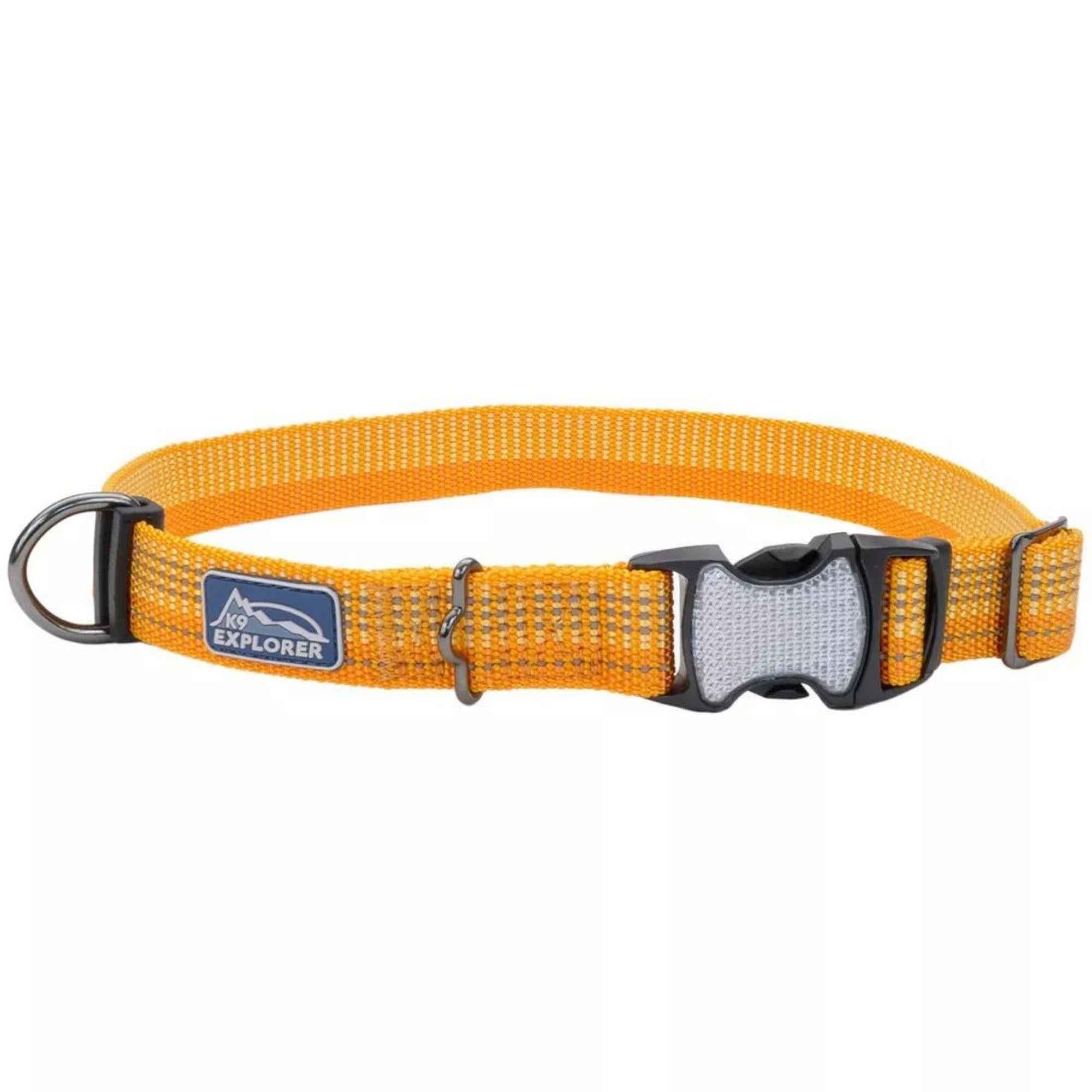 K9 Explorer Brights Reflective Adjustable Dog Collar Desert Large 1"x 18"-26"