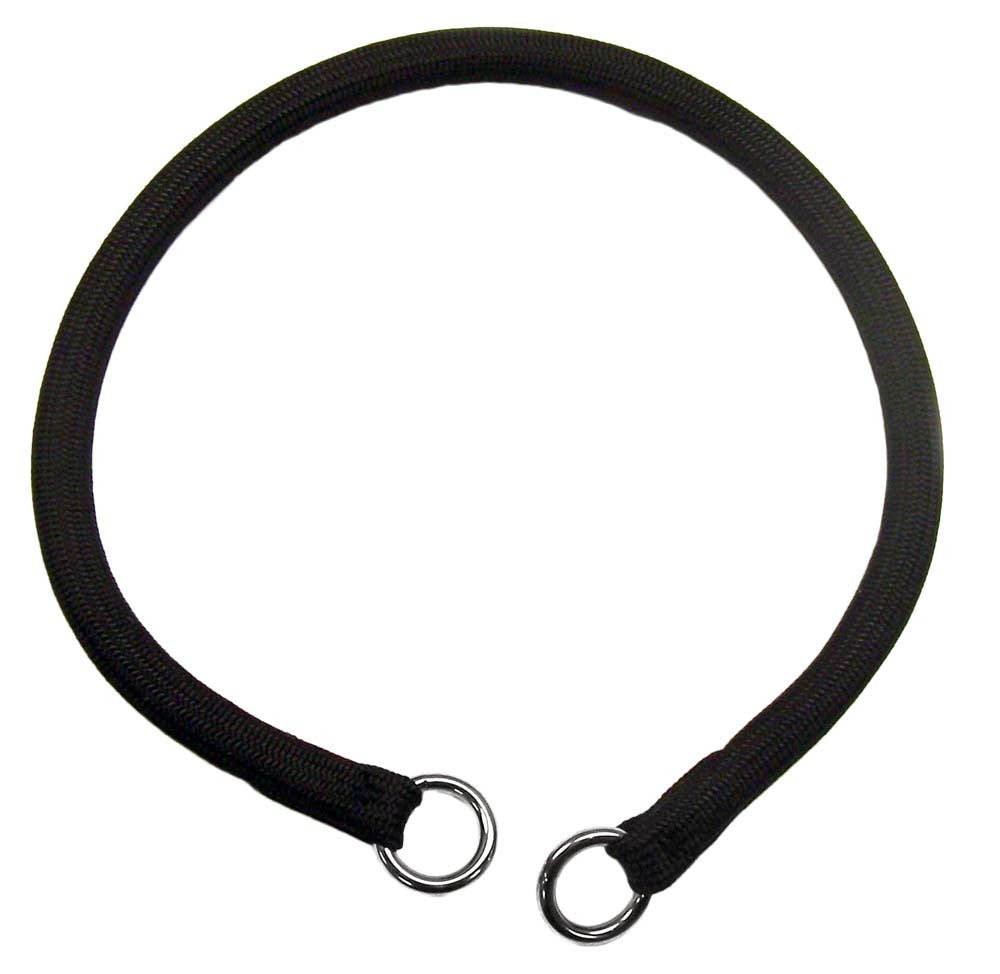 Coastal Round Nylon Training Dog Collar Black 3/8x18in