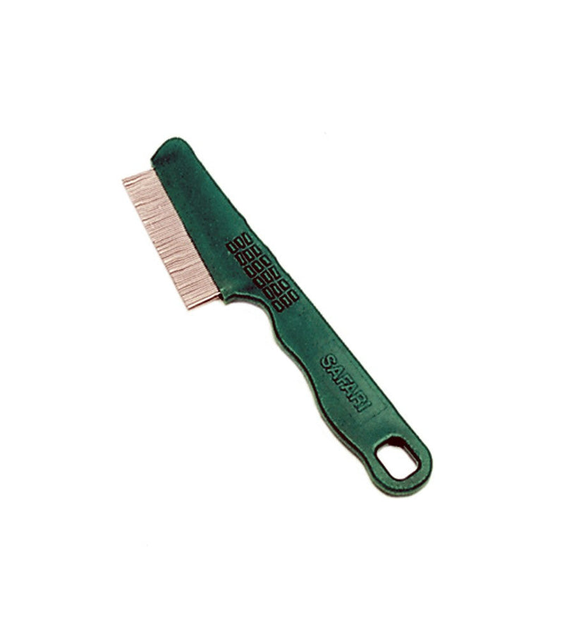 Safari Dog Double Row Flea Combs with Handle Green, 1ea