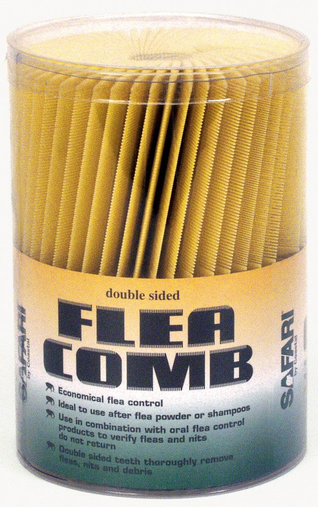 Coastal Safari Flea Combs Plastic Double Sided 100pc