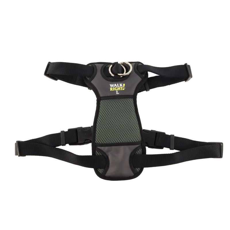 Walk Right FrontConnect Padded Dog Harness Black, 1ea/LG, 2638 in