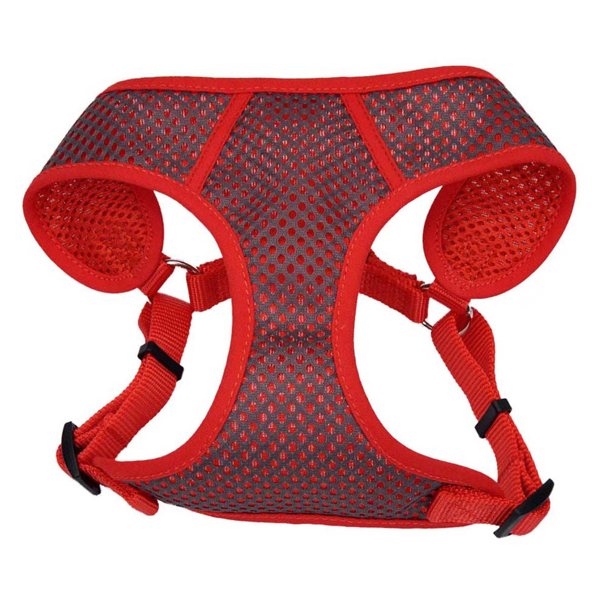 Coastal Pet Comfort Soft Sport Wrap Harness Small Grey & Red 5/8