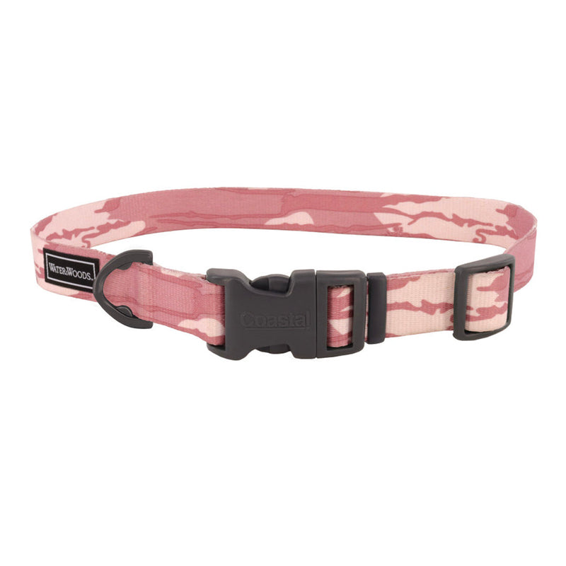 Coastal Water Woods Adjustable Dog Collar Bottomland Pink, 1ea/1420 in