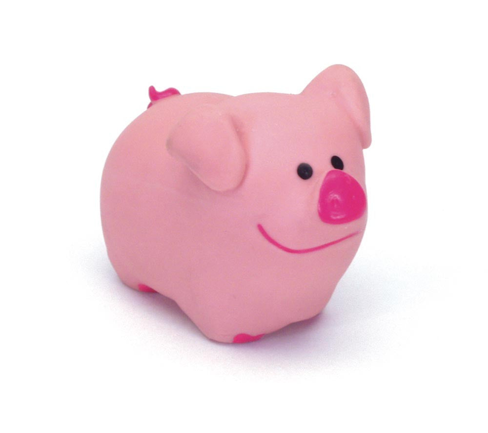 Coastal Rascals Latex Pig Dog Toy 2.75in