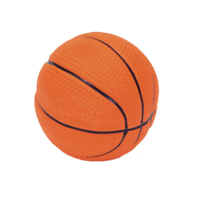 Coastal Rascals Latex Basketball Dog Toy 2.5in