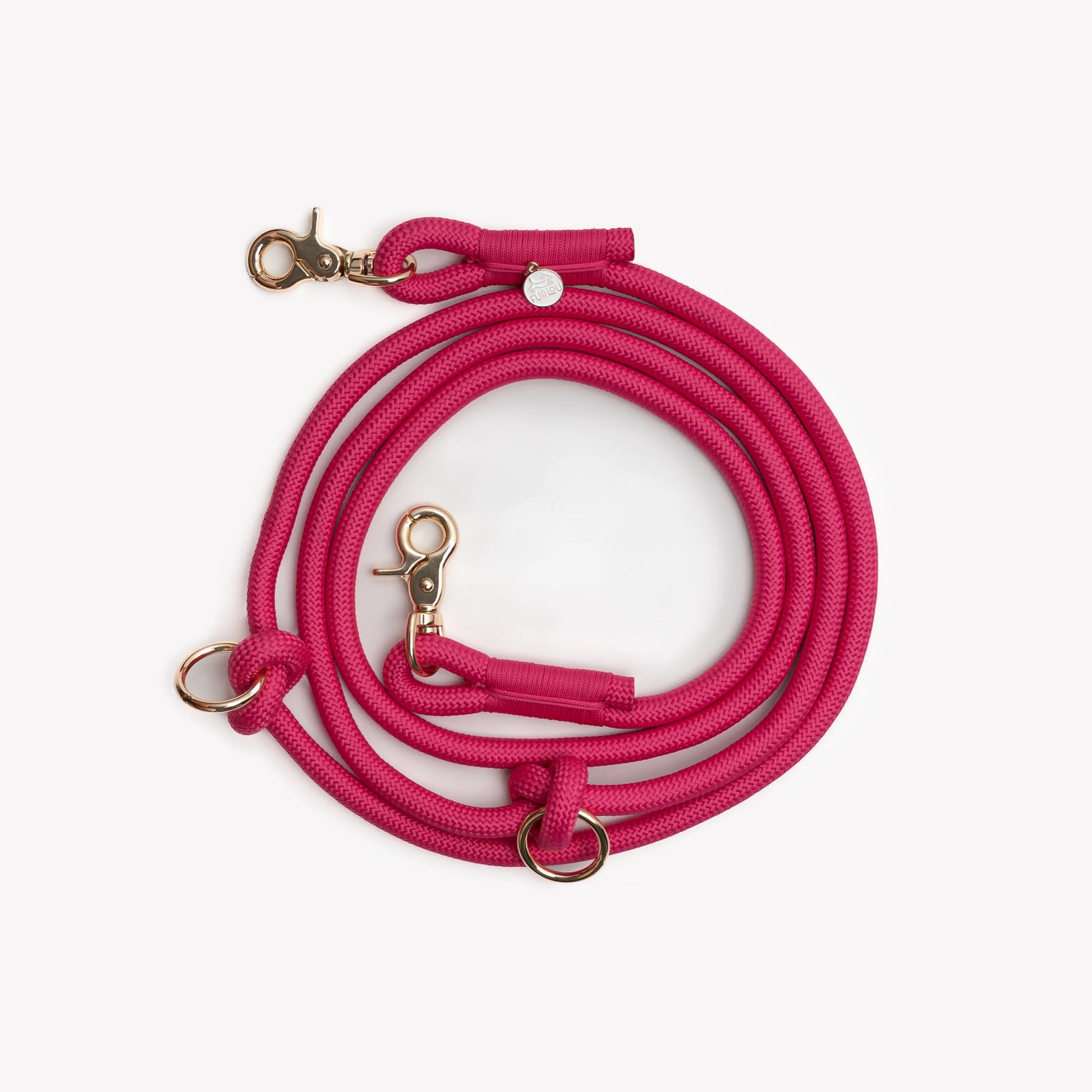 'Magenta' - Hands Free Braided Leash FURLOU