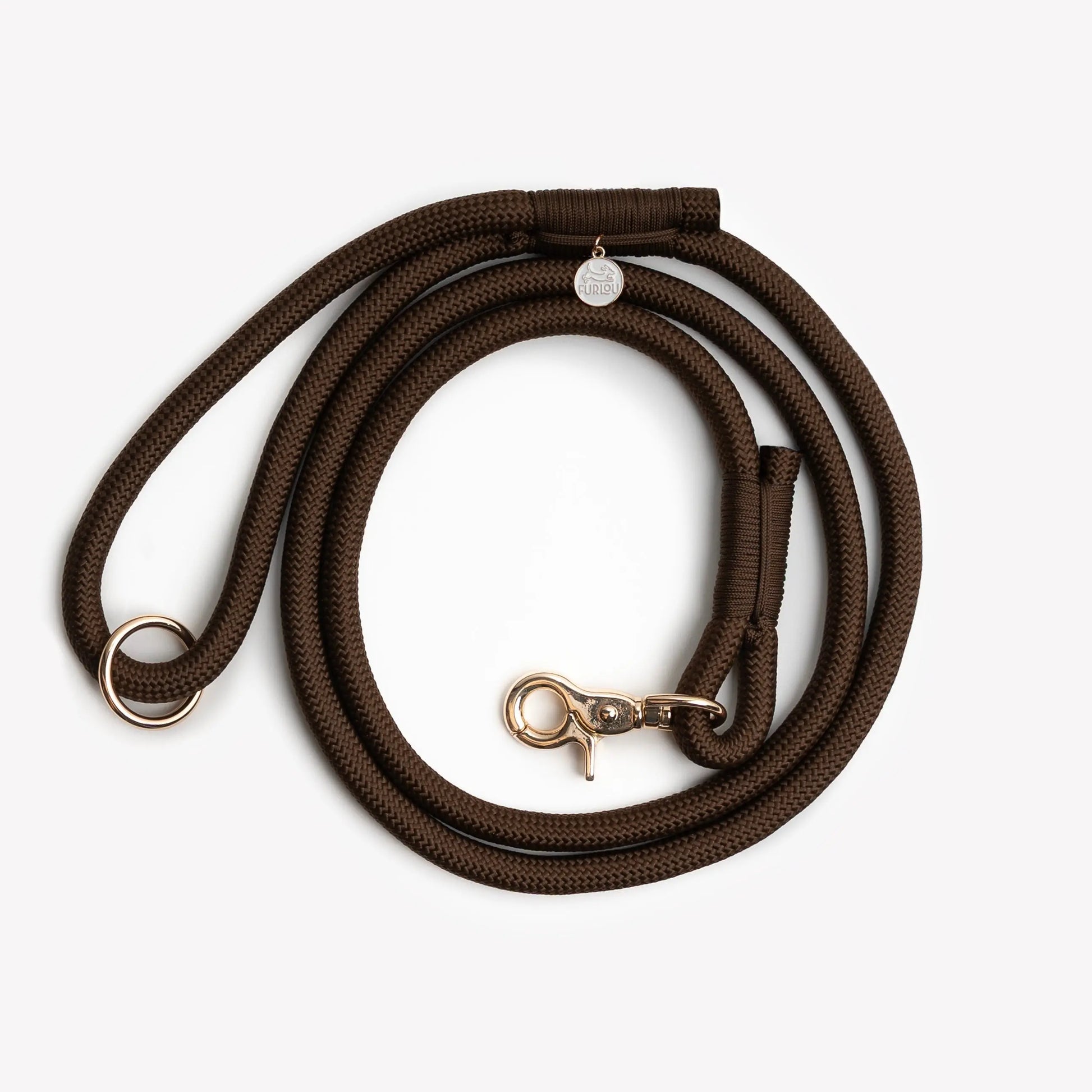 'Brown' - Braided Rope Leash FURLOU