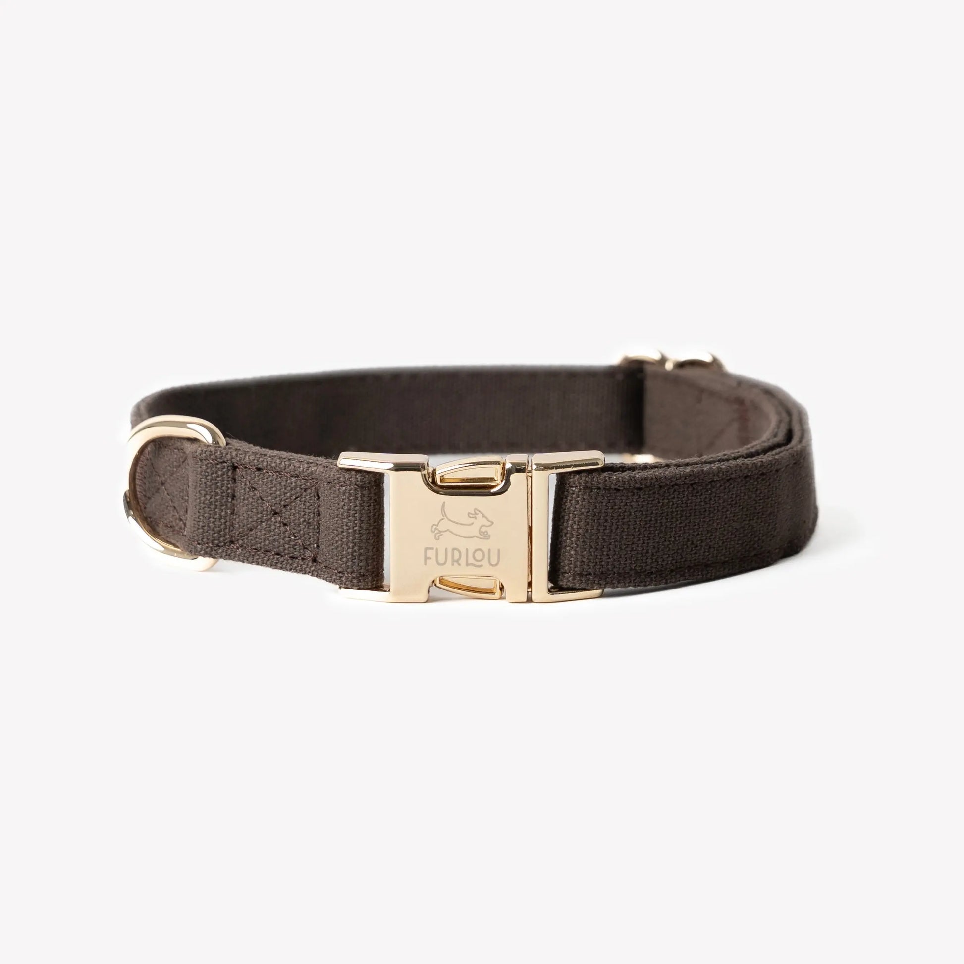 'Brown' - Canvas Dog Collar FURLOU