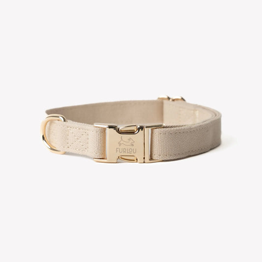 'Tan' - Canvas Dog Collar FURLOU