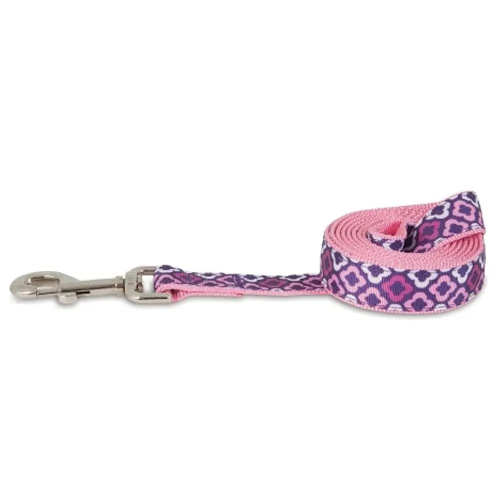 Aspen Pet DOG LEASH 1"X6" PURPLE GEO ASPEN PET