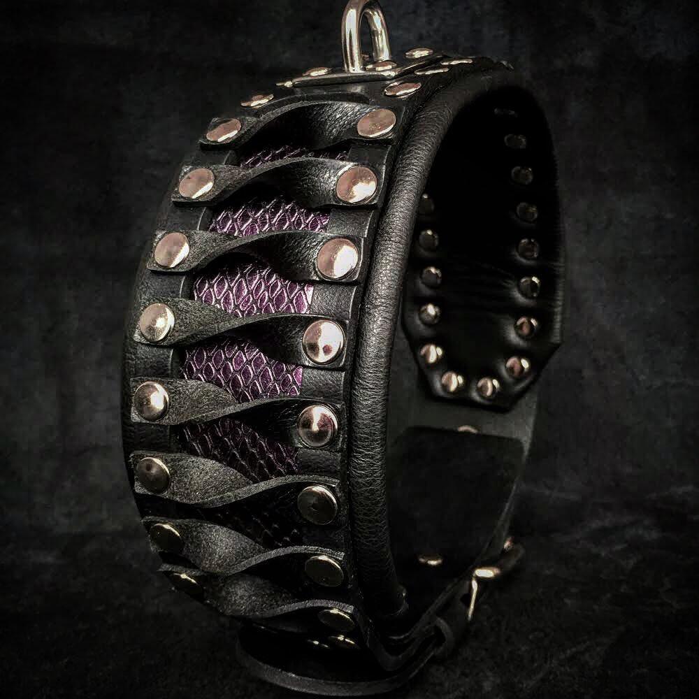 Bestia Steampunk Leather Dog Collar