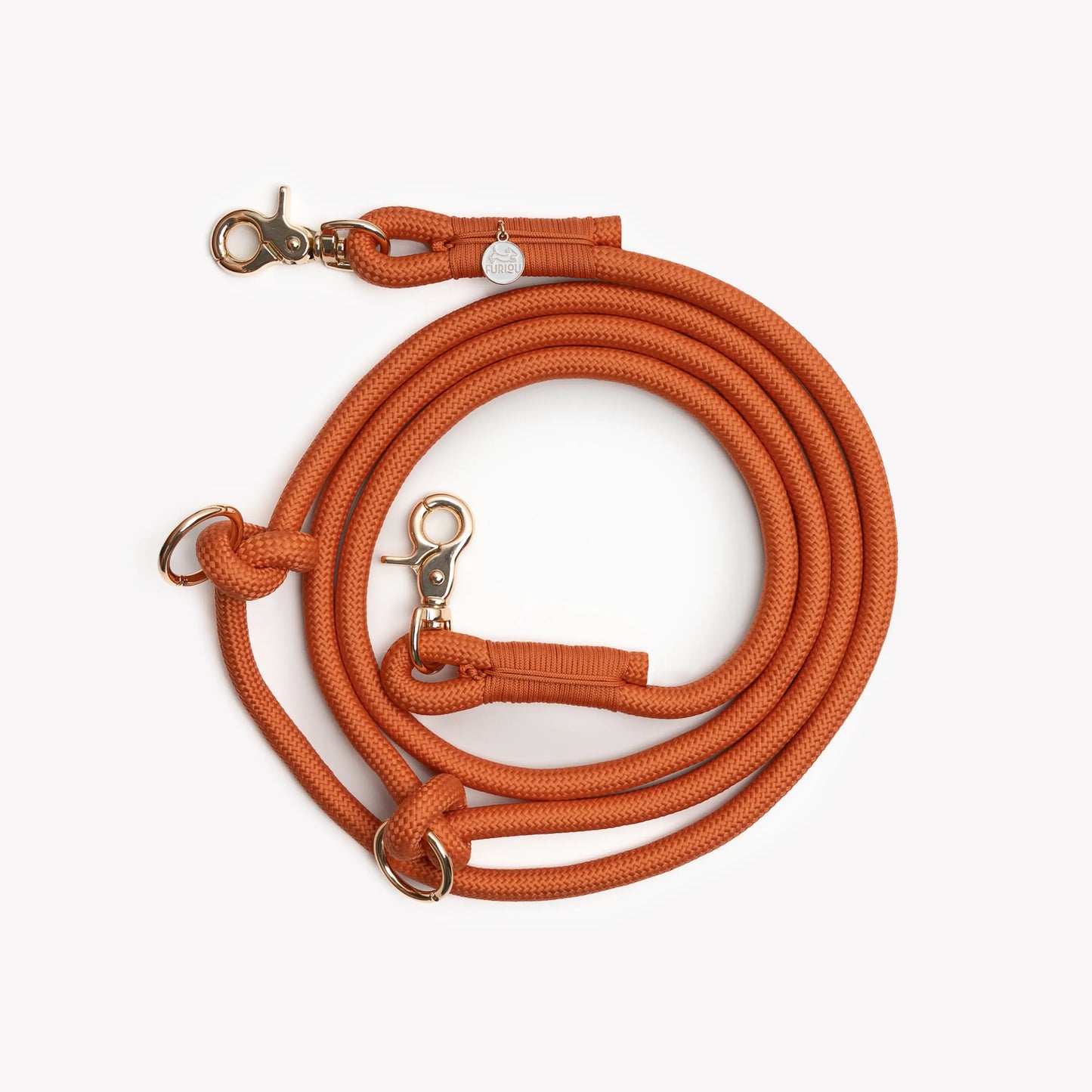 'Terracotta' - Hands Free Braided Leash FURLOU