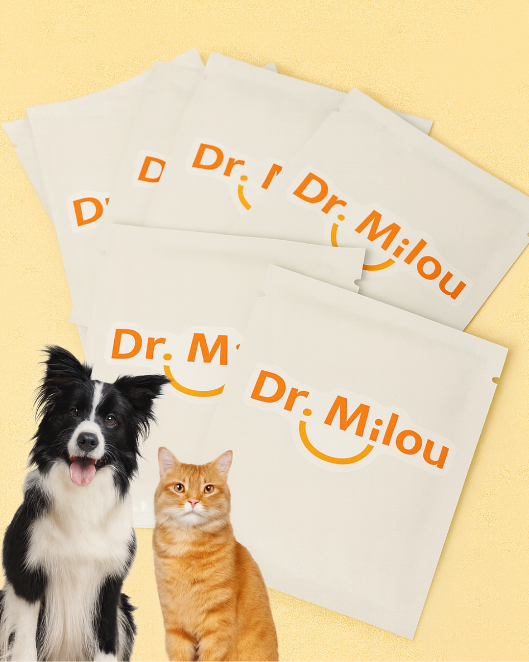 Dr. Milou Pet Dental Finger Wipes – Daily Oral Care for Dogs & Cats Dr. Milou