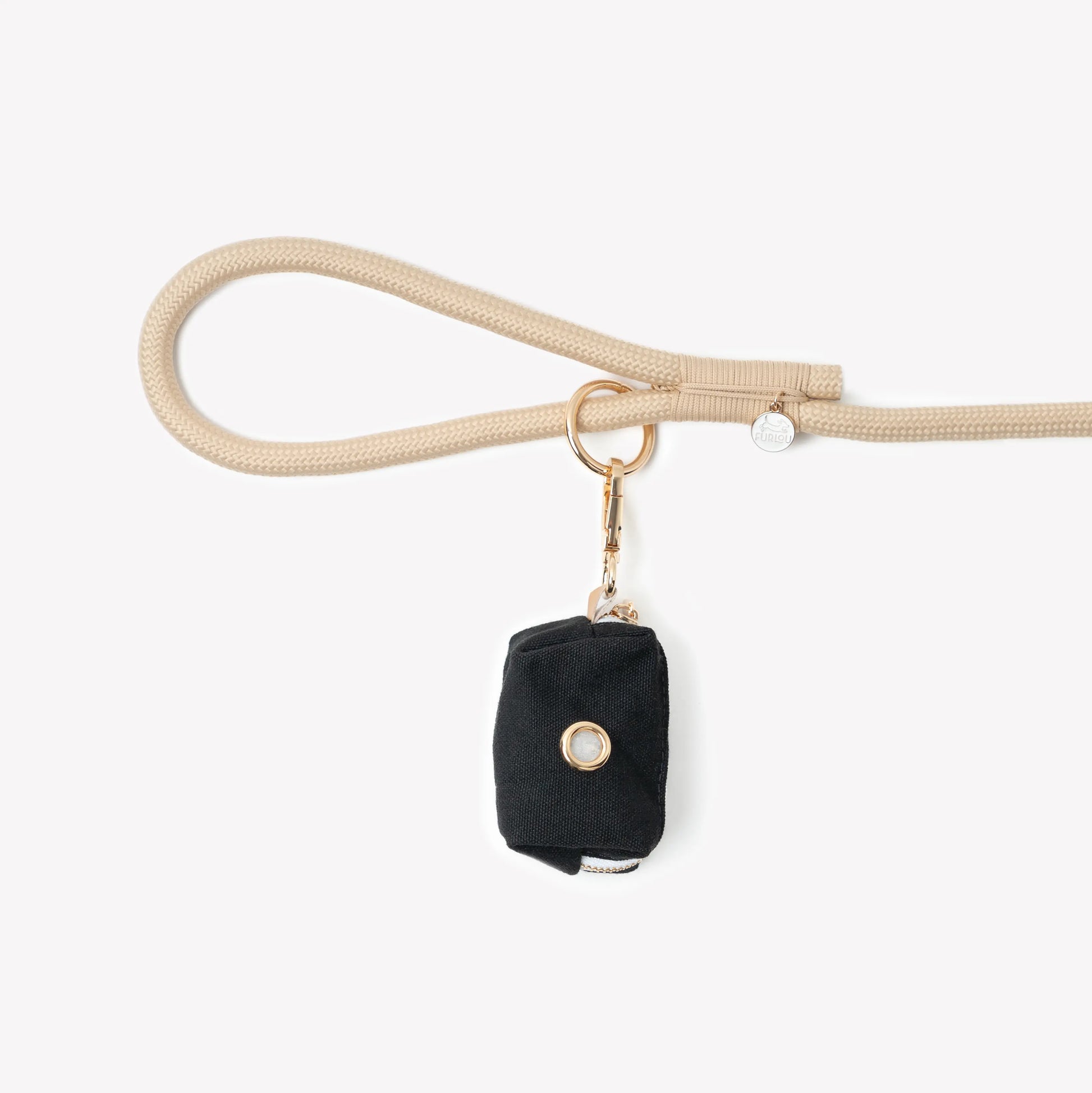 'Black' - Poop Bag Holder FURLOU