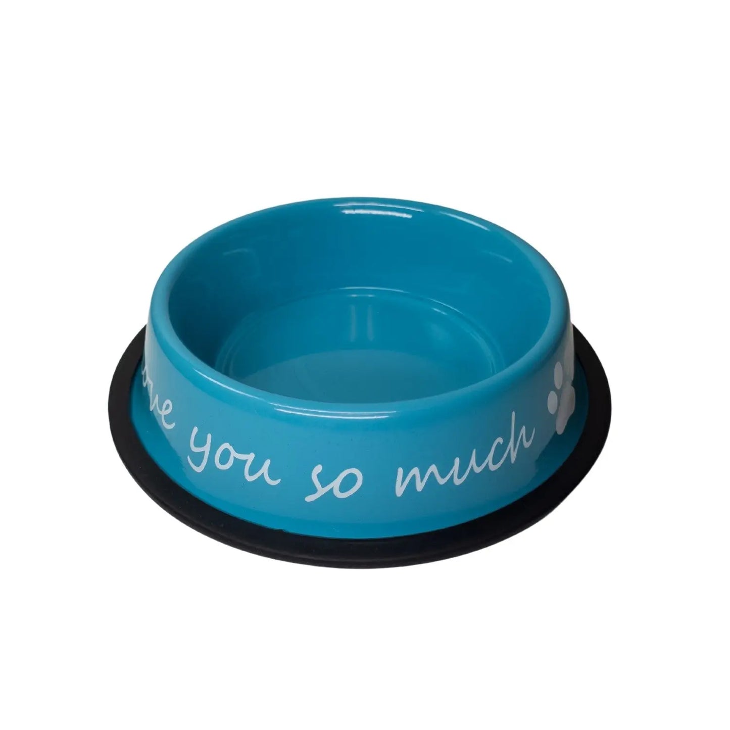 I LOVE YOU SO MUCH Modern Stainless Steel Dog Bowl – 24oz American Pet Supplies