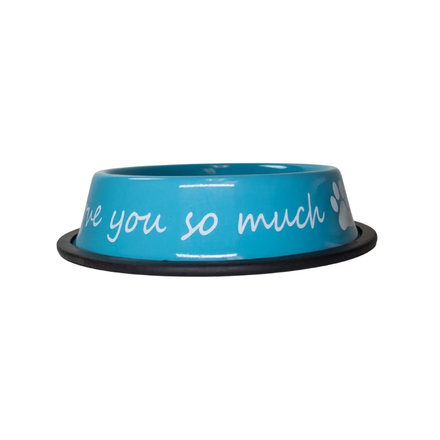 I LOVE YOU SO MUCH Modern Stainless Steel Dog Bowl – 24oz American Pet Supplies