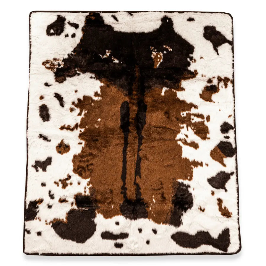 PupProtector™ Waterproof Throw Blanket - Brown Faux Cowhide Paw.com