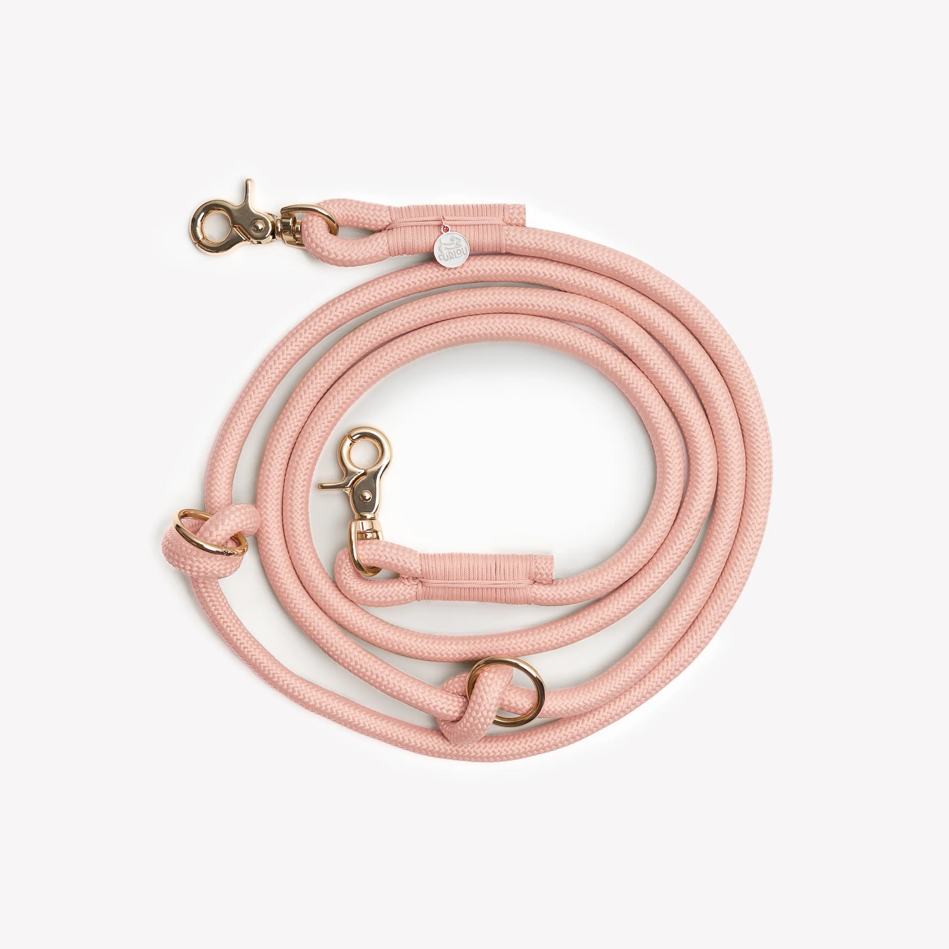 'Powder Rose' - Hands Free Braided Leash FURLOU