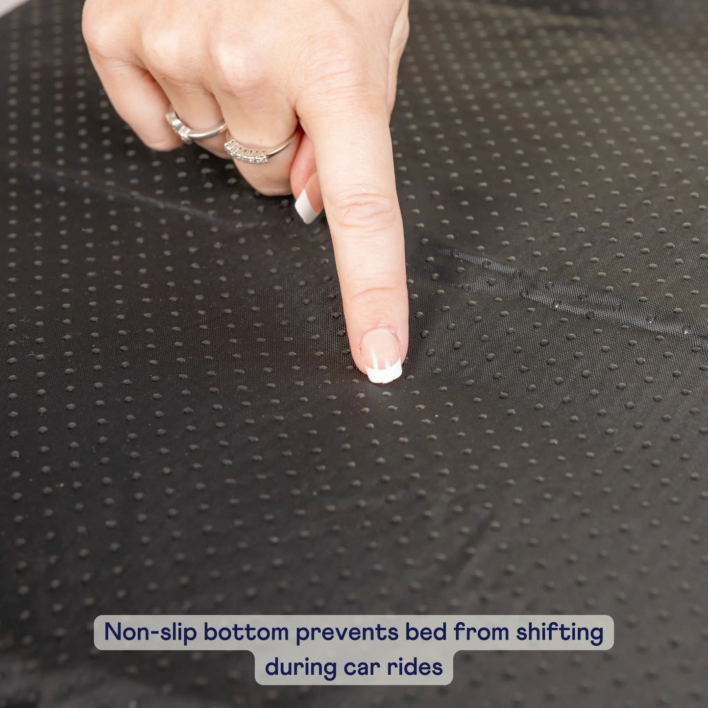 PupProtector™ Faux Leather Memory Foam Dog Car Bed - Black Paw.com