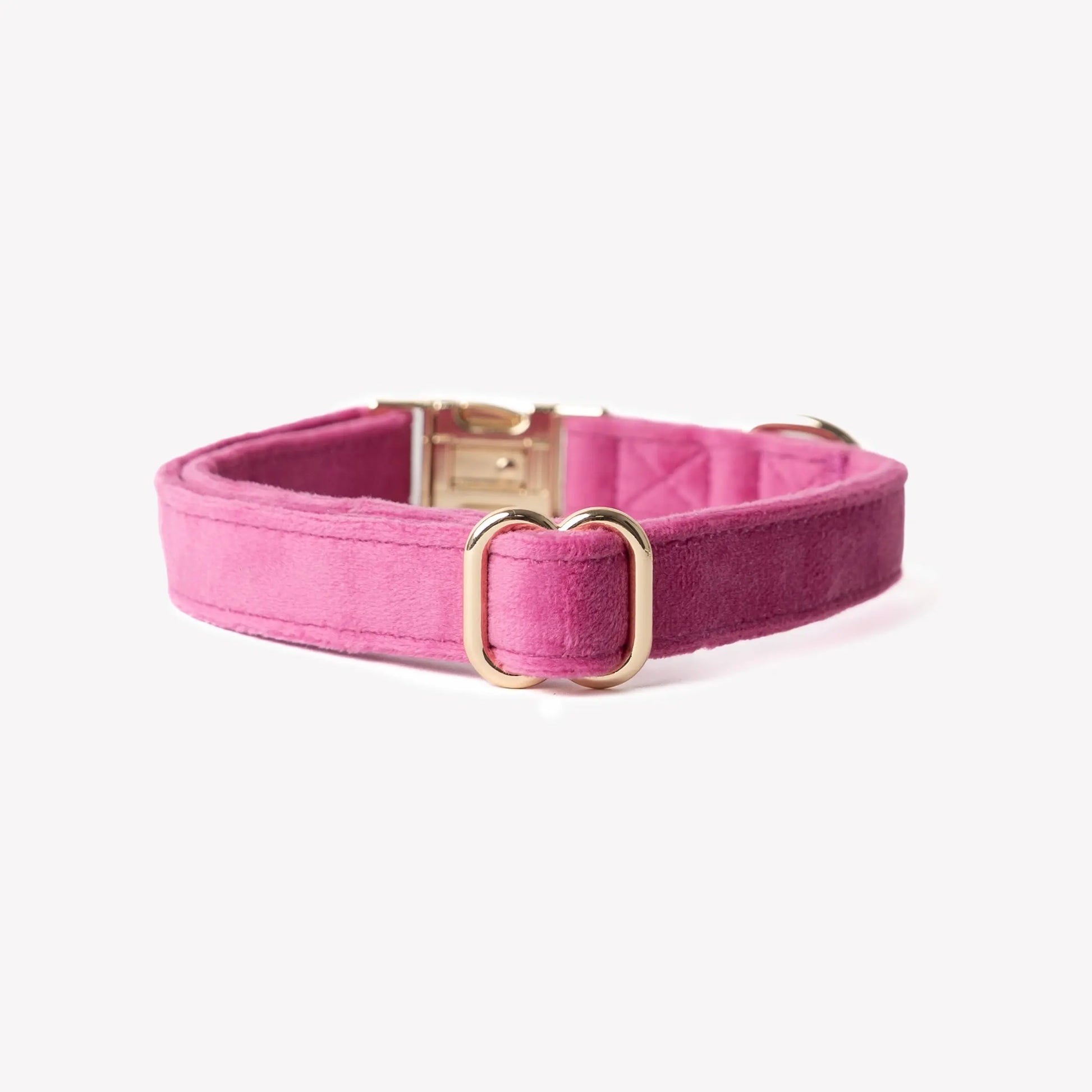 'Magenta' - Velvet Dog Collar FURLOU