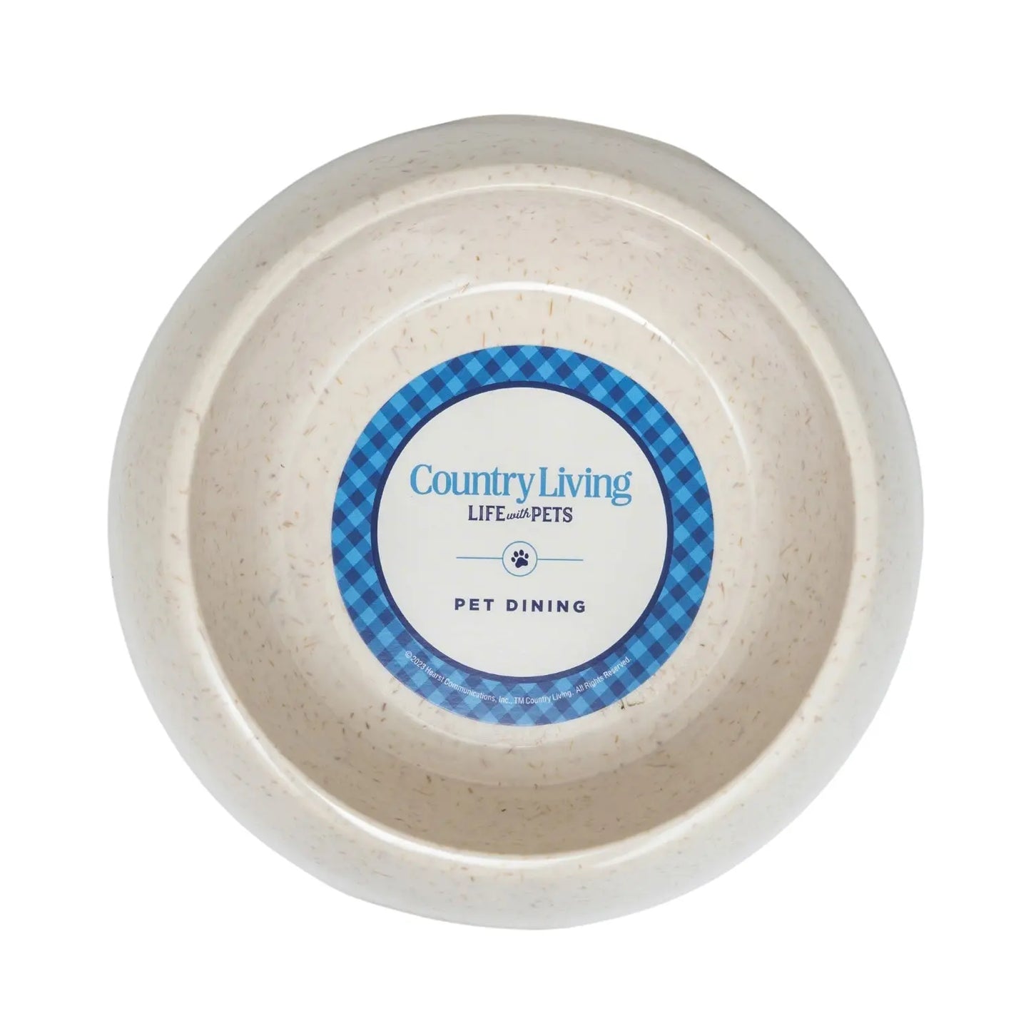 Country Living Set of 2 Natural Fiber Dog Bowls – White Swan American Pet Supplies