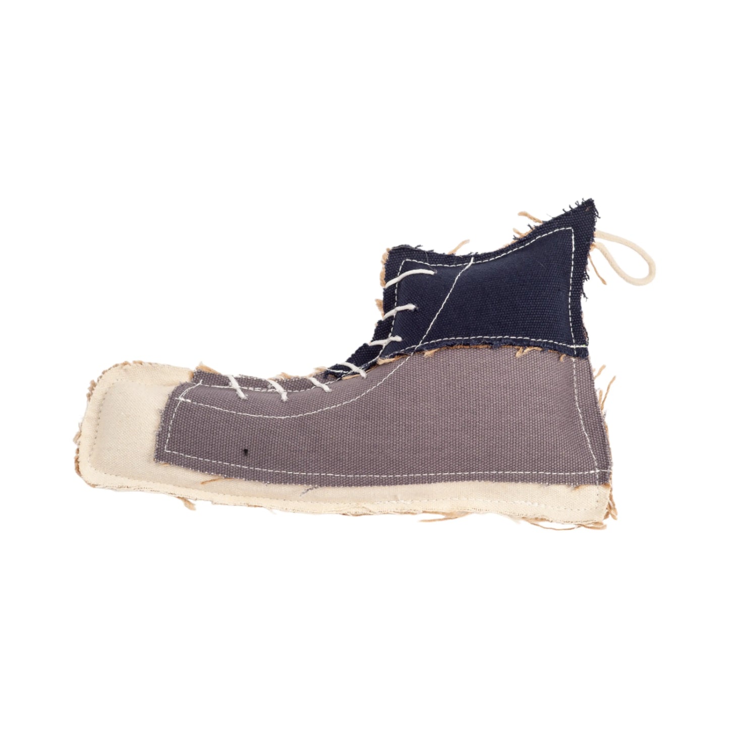 Country Living Canvas & Jute Shoe-Shaped Dog Chew Toy – Durable, Safe and Non-Toxic American Pet Supplies