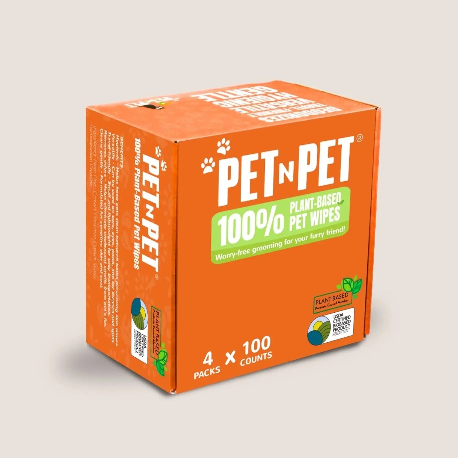 Dog Wipes Cleaning & Deodorizing 400 Count - K9 Outdoors