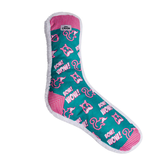 Squeaky Sock Plush Dog Toy – Whimsy Wonders Squirrel Design American Pet Supplies